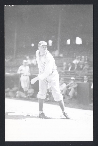 RUBE WALBERG Real Photo Postcard RPPC 1931-33 Athletics George Burke 