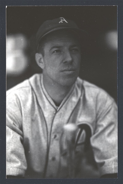 BILLY WERBER Real Photo Postcard RPPC 1937-38 Athletics George Burke 