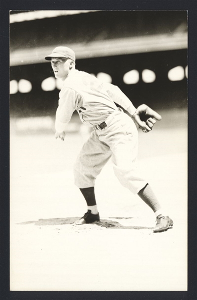 WHITEY WILSHERE Real Photo Postcard RPPC 1934-36 Athletics George Burke 