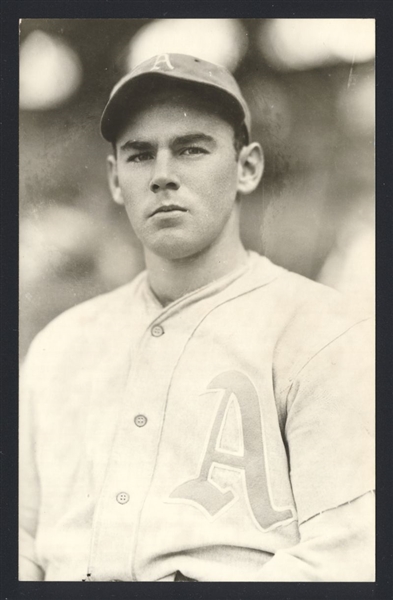 JACK F WILSON Real Photo Postcard RPPC 1934 Philadelphia Athletics George Burke 