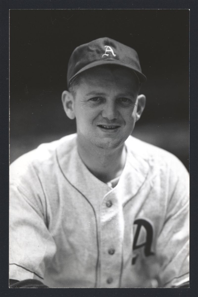 ROGER WOLFF Real Photo Postcard RPPC 1941-43 Athletics George Burke 