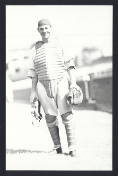 FRANK MANCUSO Real Photo Postcard RPPC 1947 Washington Senators George Burke 