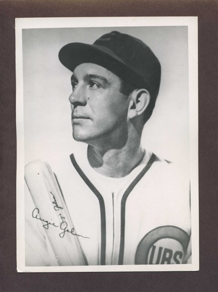 Chicago Cubs AUGIE GALAN ca 1940 Vintage Photo