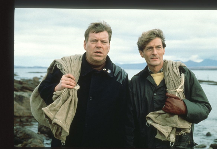 1991 NIGEL HAVERS & WARREN CLARKE On SLEEPERS Original 35mm Slide Transparency