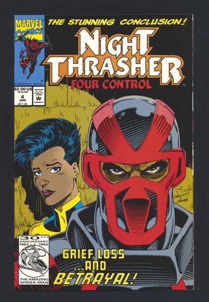 Night Thrasher: Four Control #4 VF/NM 1993 Marvel New Warriors Comic Book