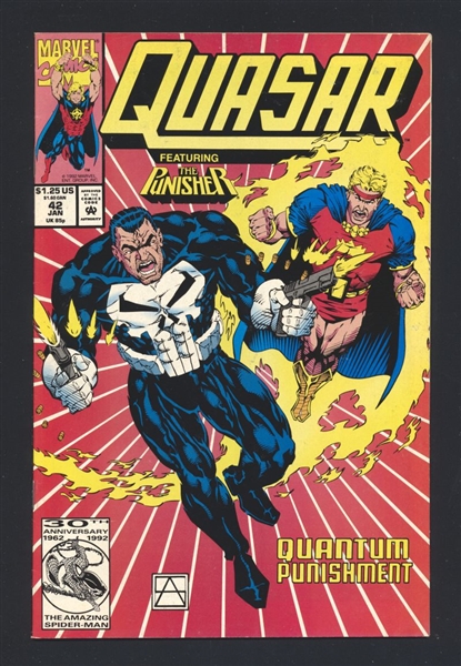 Quasar #42 FN 1993 Marvel Punisher Comic Book