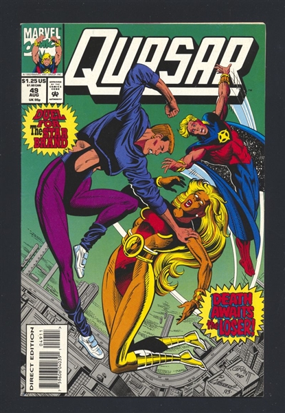 Quasar #49 VF/NM 1993 Marvel Comic Book