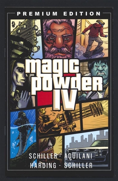 Magic Powder #4/A NM 2023 Jeff Schiller Grand Theft Auto IV Homage Variant