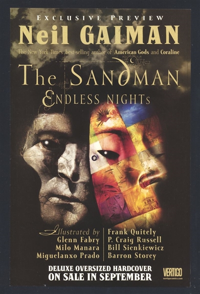 Sandman: Endless Nights Special Ashcan  DC (Vertigo) Neil Gaiman Comic Book