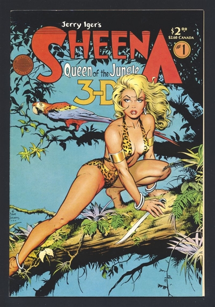 Sheena 3-D Special #1 VF 1985 Blackthorne Dave Stevens Cover Comic Book