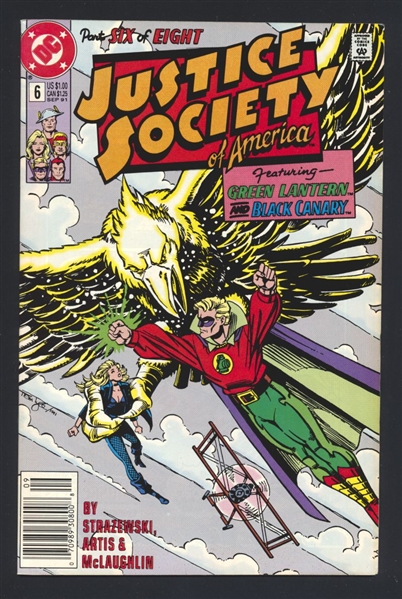 Justice Society of America (Mini-Series) #6 NM 1991 DC NEWSSTAND Comic Book