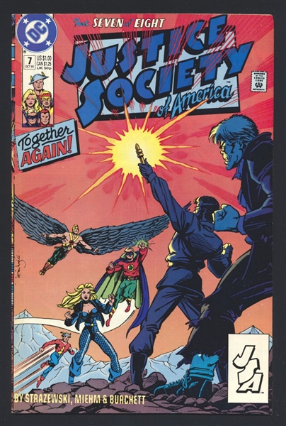 Justice Society of America (Mini-Series) #7 VF 1991 DC Comic Book