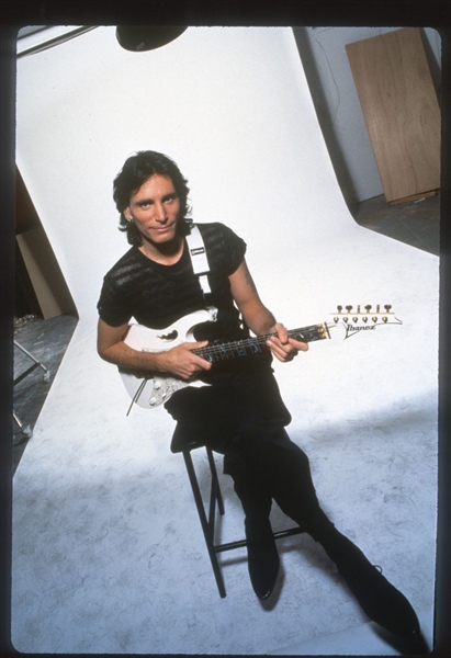 1990s STEVE VAI Original 35mm Slide Transparency HARD ROCK GUITAR VIRTUOSO