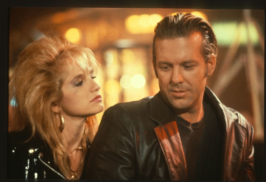 1989 ELLEN BARKIN & MICKEY ROURKE In JOHNNY HANDSOME Original 35mm Slide