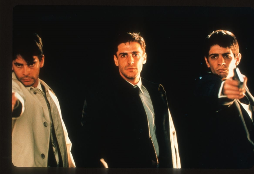 EDUARDO NORIEGA, PABLO ECHARRI & SBARAGLIA In BURNT MONEY Original 35mm Slide