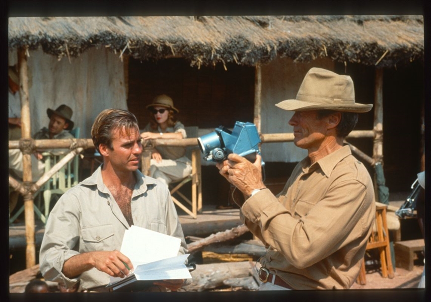 1990 CLINT EASTWOOD & JEFF FAHEY In WHITE HUNTER, BLACK HEART Original Slide