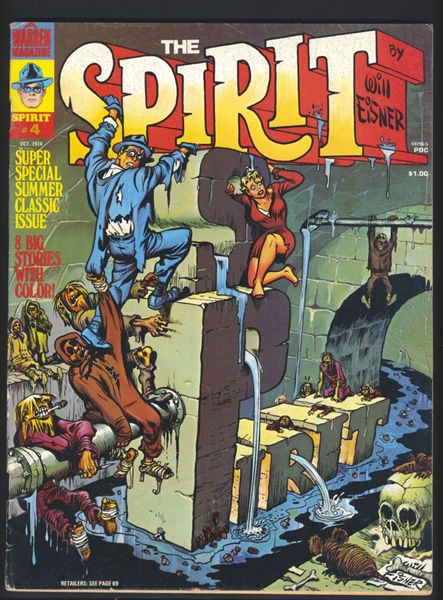 The Spirit (Magazine) #4 VG 1974 Warren Will Eisner Comic Book