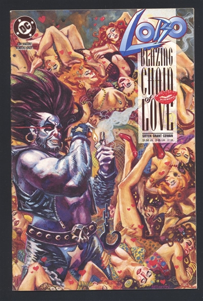 Lobo: Blazing Chain of Love #1 VF 1992 DC Brereton Cover Comic Book