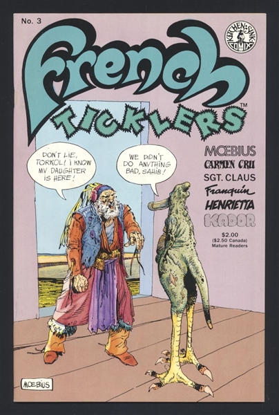 French Ticklers #3 NM 1990 Kitchen Sink Moebius Cover/Art Comic Book