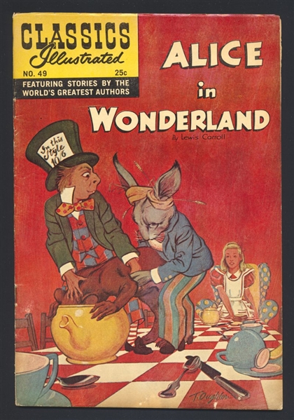 Classics Illustrated #49 FN 1968 Gilberton HRN166 Soft Cvr Alice In Wonderland