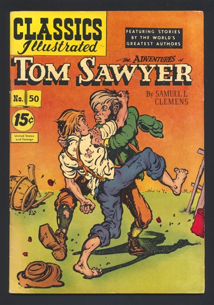 Classics Illustrated #50 VG 1952 Gilberton HRN94 Adventures of Tom Sawyer