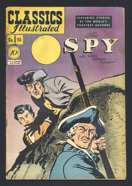 Classics Illustrated #51 G 1948 Gilberton HRN51 ORIGINAL The Spy Comic Book