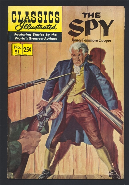 Classics Illustrated #51 FN 1969 Gilberton HRN169 The Spy Stiff Covers