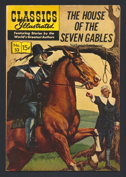 Classics Illustrated #52 FVF 1960 Gilberton HRN156 House of Seven Gables