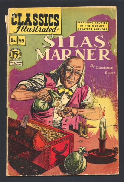 Classics Illustrated #55 G 1950 Gilberton HRN60 Canadian Edition Silas Marner