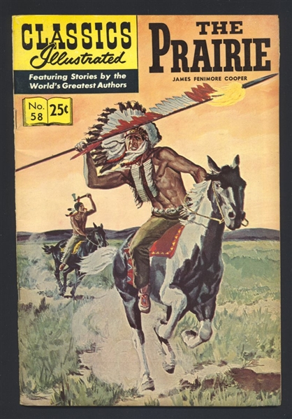 Classics Illustrated #58 FN 1969 Gilberton HRN169 The Prairie Comic Book