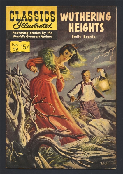 Classics Illustrated #59 VGF 1960 Gilberton HRN156 Wuthering Heights Comic Book