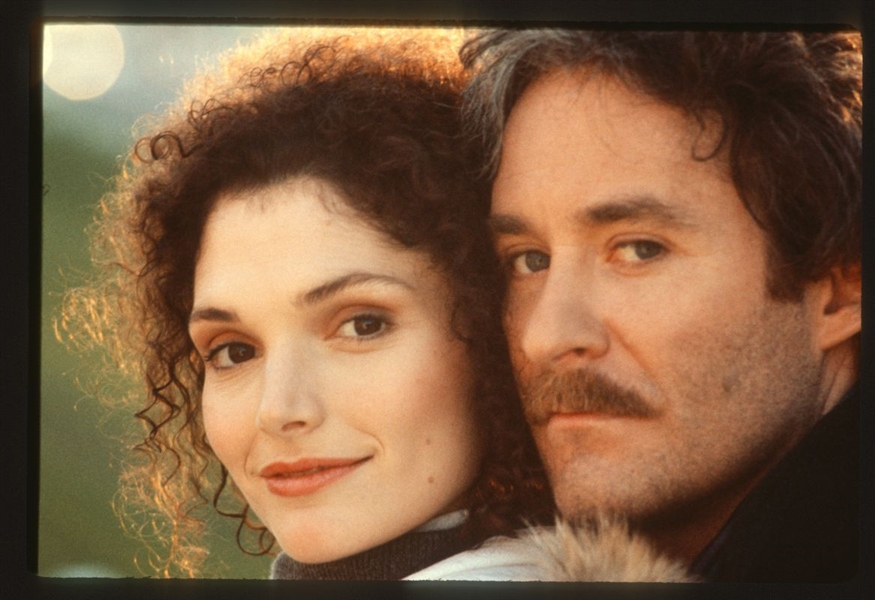 1989 KEVIN KLINE & MARY ELIZABETH MASTRANTONIO In THE JANUARY MAN Original Slide