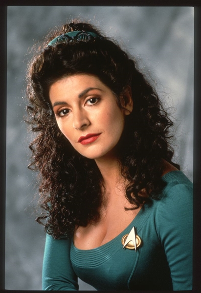 1990 MARINA SIRTIS On STAR TREK: THE NEXT GENERATION Original 35mm Slide