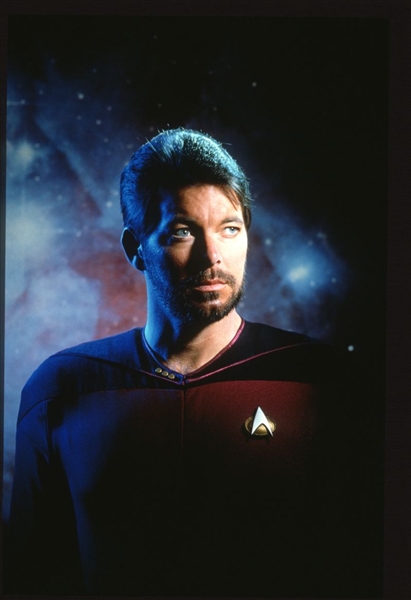 1988 JONATHAN FRAKES On STAR TREK: THE NEXT GENERATION Original 35mm Slide