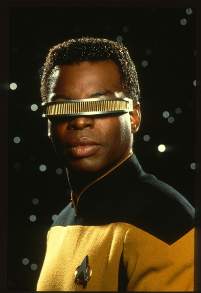 1990 LEVAR BURTON On STAR TREK: THE NEXT GENERATION Original 35mm Slide