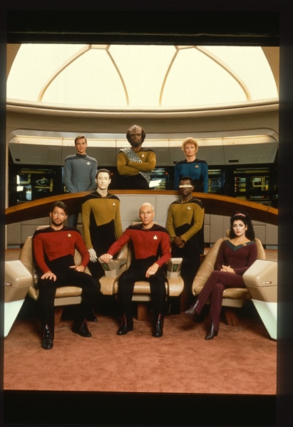 1988 STAR TREK: THE NEXT GENERATION Cast Original 35mm Slide Transparency