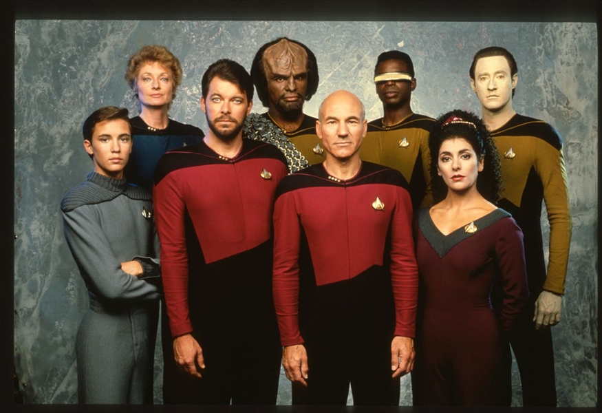 1988 STAR TREK: THE NEXT GENERATION Cast Original 35mm Slide Transparency