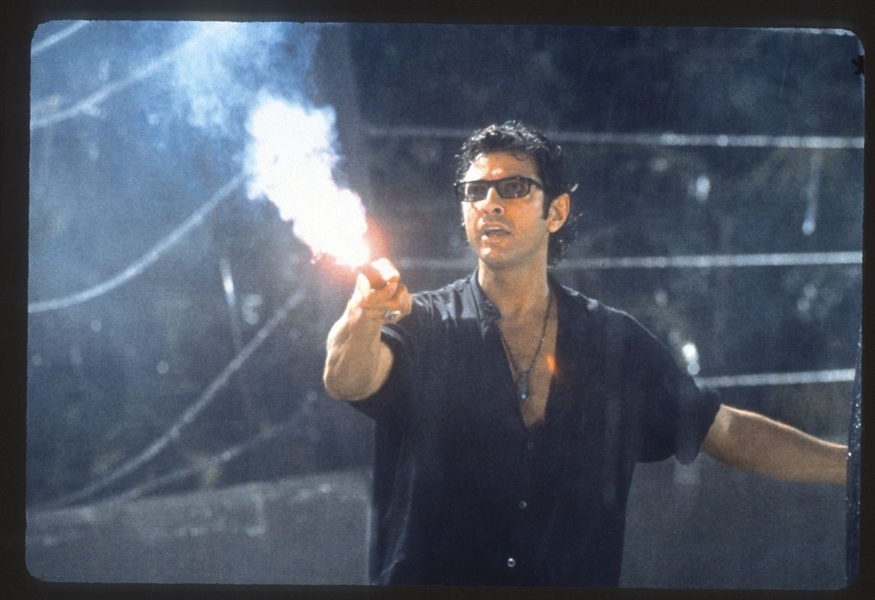 JEFF GOLDBLUM In JURASSIC PARK ca 1993 35mm Slide Transparency ACTOR