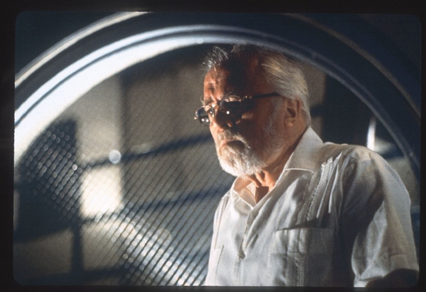 RICHARD ATTENBOROUGH In JURASSIC PARK ca 1993 35mm Slide Transparency