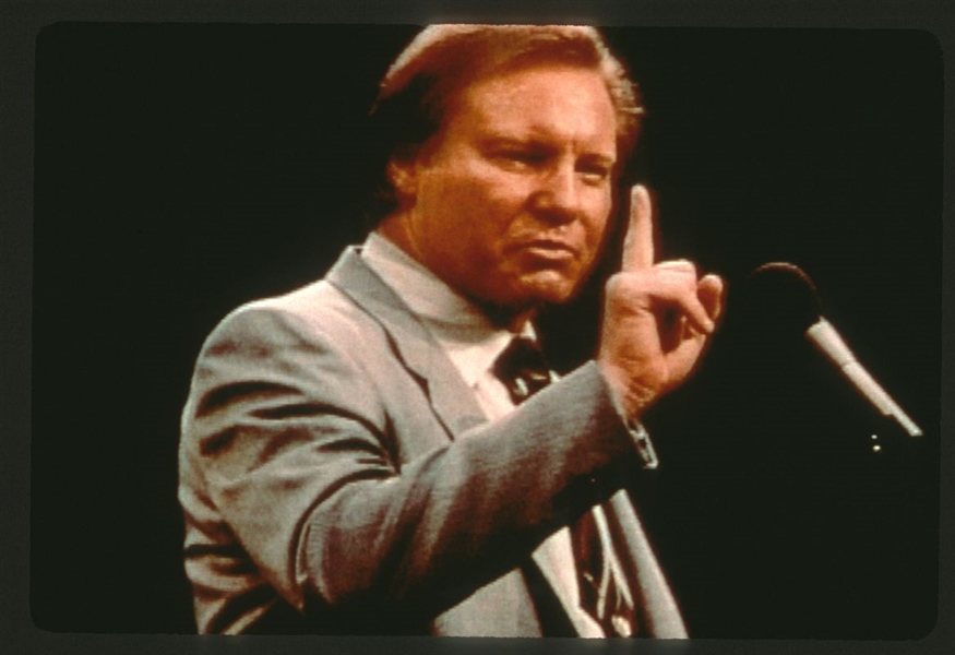 2001 JIMMY SWAGGART In A&E BIOGRAPHY Original 35mm Slide Transparency