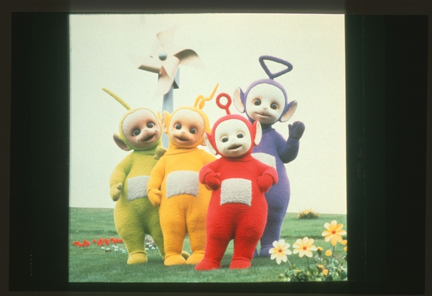 1990s DIPSY, LAA-LAA, PO & TINKY-WINKY On TELETUBBIES Original 35mm Slide