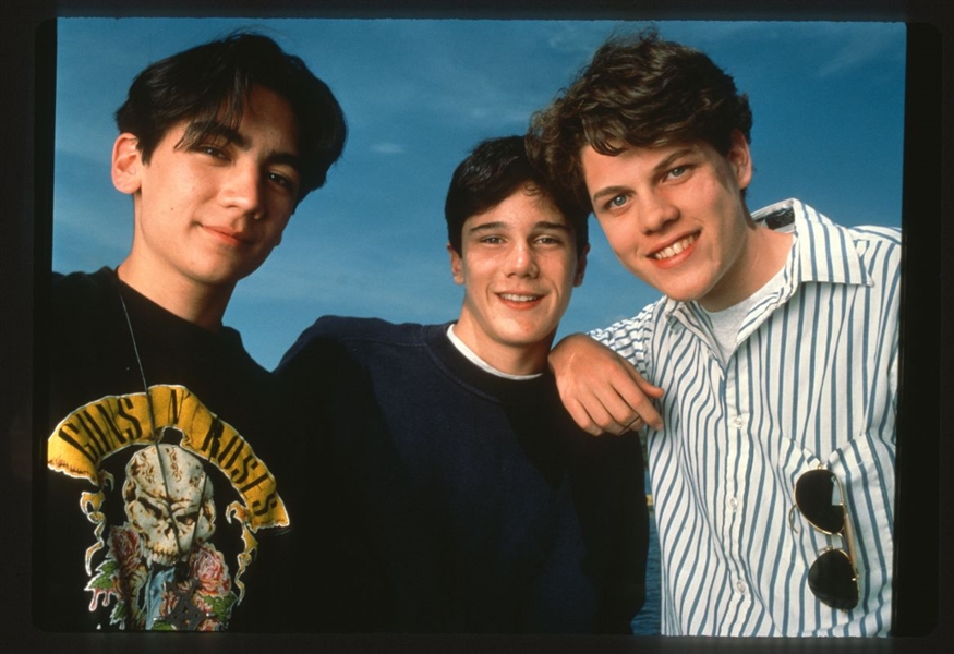 1992 ALEX TANAKA, DEVIN DOHERTY & TOM CARROLL On SWANS CROSSING Original Slide