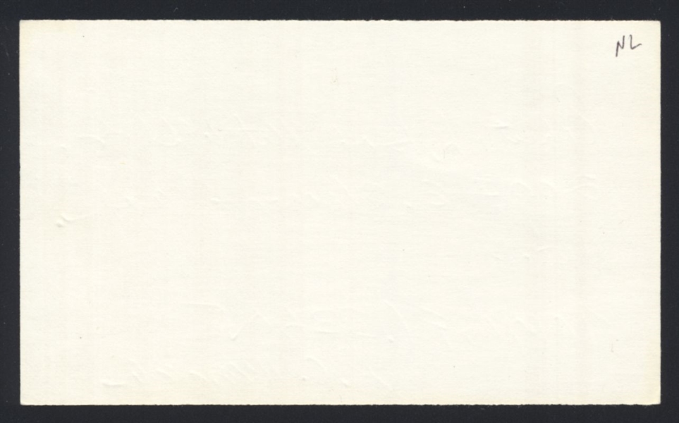 BOB MITCHELL SIGNED 3x5 Index Card (d.2019) Negro Leagues 1954 Monarchs