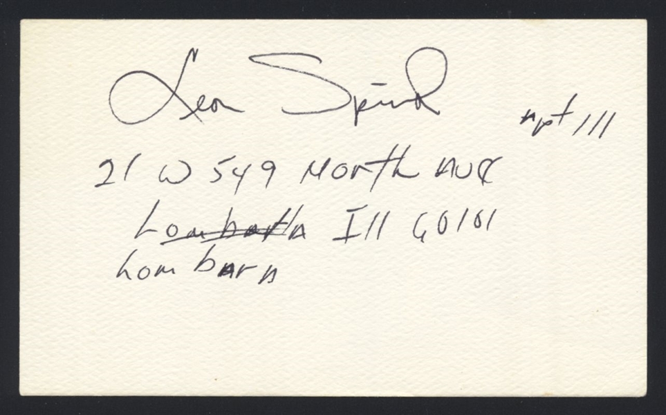 LEON SPINKS SIGNED 3x5 Index Card (d.2021) Heavyweight Champion Boxer