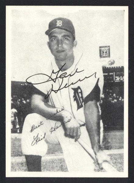 GAIL HARRIS ca 1958 Detroit Tigers SIGNED Photo (d.2012)