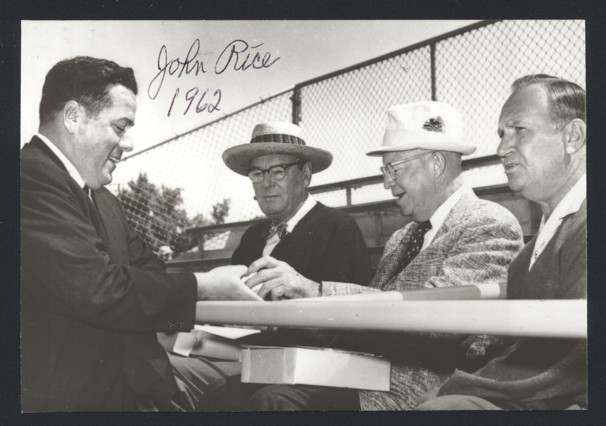 JOHN RICE ca 1962 American League Umpire SIGNED Photo (d.2011)