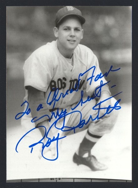 ROY PARTEE ca 1940s Boston Red Sox SIGNED Photo (d.2000)