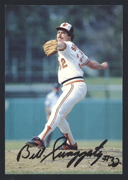 BILL SWAGGERTY 1983-86 Baltimore Orioles SIGNED Photo Postcard 