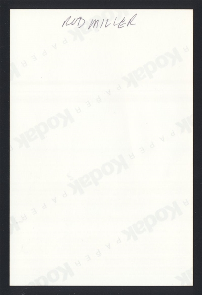 ROD MILLER 1957 Brooklyn Dodgers SIGNED Photo (d.2013)