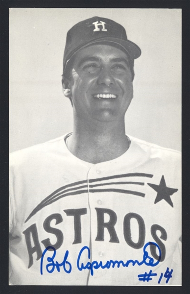BOB ASPROMONTE 1960s Houston Astros SIGNED Photo 